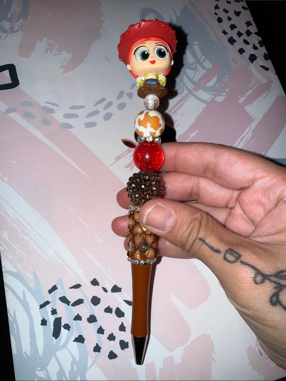 New Toy Story Handmade Beaded Decorative Pen Jesse Topper